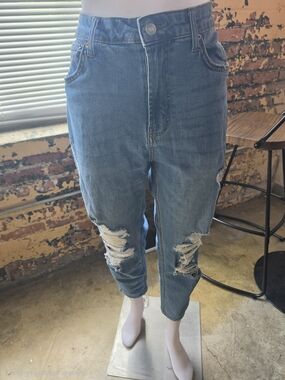 Ripped Size 12 Blue Denim Jeans